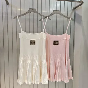 High Quality Miu Miu Gold Suspenders