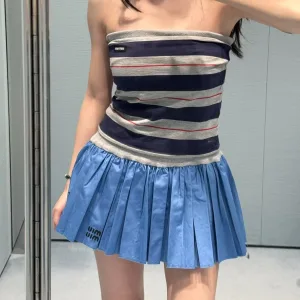 Aaa Luxury Miu Miu Pleated Skirt