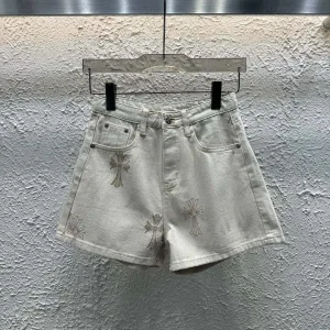 Designer High Quality Chrome Hearts Denim Shorts