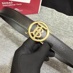 Luxury Burberry Belt Genuine Leather Cowhide