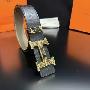 High Quality Hermes Belt Gold