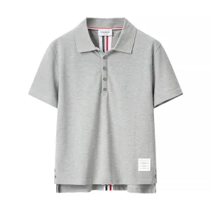 Super Clone Thom Browne Short-Sleeved Shirts Red Cotton Pure Summer