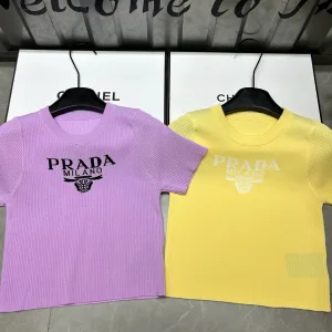 Aaa Prada Jacquard Short Sleeves