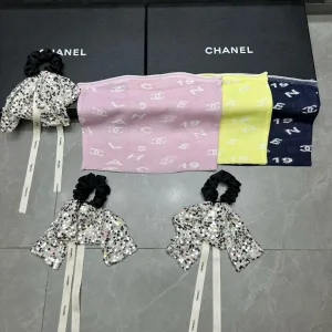 Aaa Chanel Jacquard Hair Tie