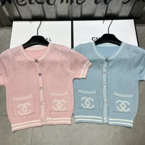 Designer Chanel Jacquard Short-Sleeved Shirts