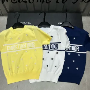 Aaa Dior Jacquard Short Sleeves