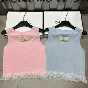 High Quality 1:1 Chanel Lace Vest