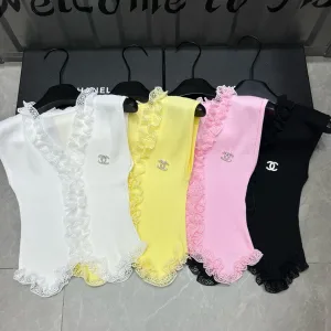 Luxury Designer Chanel Lace Vest