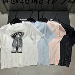 Designer Dior Stone Short-Sleeved Shirts