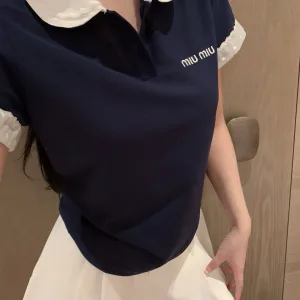 High Quality Designer Miu Miu Short-Sleeved T-Shirt