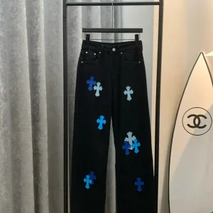 Luxury Chrome Hearts Leather Pants