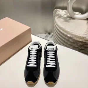 Aaa Luxury Miu Miu Canvas Sneakers For Spring