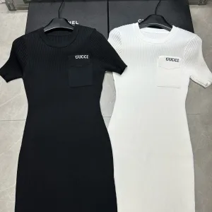 Designer Gucci Jacquard Short-Sleeved Top