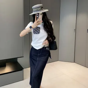 Luxury Designer Dior Cotton Short-Sleeved Shirts