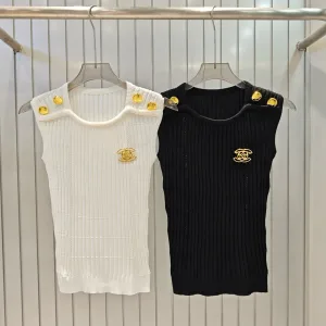 Luxury Chanel Gold Vest