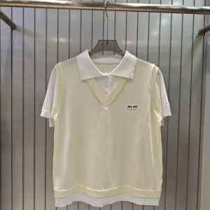 Aaa High Quality Miu Miu Short Sleeves