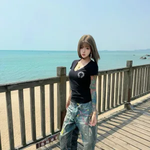 High Quality Designer Chrome Hearts Short Sleeves