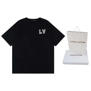 Designer Louis Vuitton Cotton Short-Sleeved T-Shirt