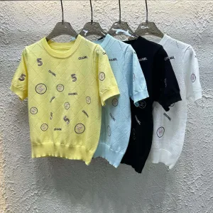 Luxury Chanel Diamond Short Sleeves