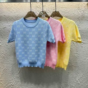 High Quality Luxury Gucci Jacquard Short Sleeves