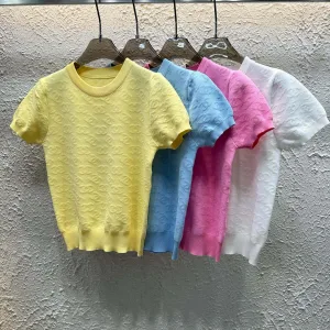 Luxury Chanel Jacquard Short Sleeves