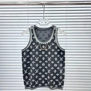Designer Luxury Louis Vuitton Jacquard Vest