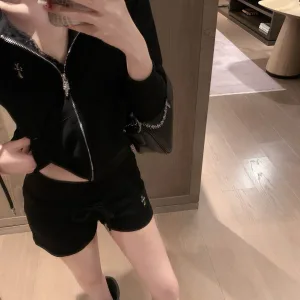 Designer Chrome Hearts Leather Shorts