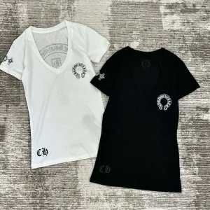 Luxury Designer Chrome Hearts Bamboo Short-Sleeved T-Shirt
