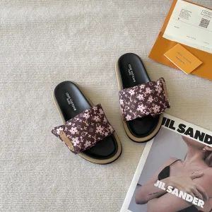AAA Louis Vuitton Sandals Pu Outsole Tpu