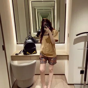 1:1 Aaa Burberry Plaid Short-Sleeved Shirts