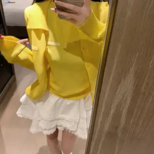 Aaa Designer Miu Miu Jacquard Short-Sleeved Shirts