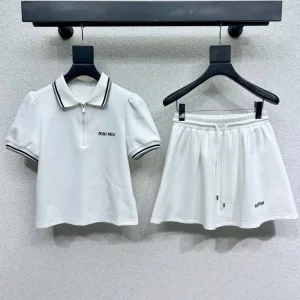 Designer Luxury Miu Miu Short-Sleeved Shirt