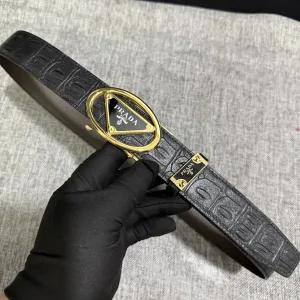 Super Clone Prada Belt Top-Grain Cowhide