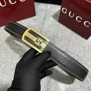 AAA Gucci Belt Red Cowhide