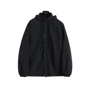 AAA Designer Balenciaga Jacket Red Nylon Zippered Pocket