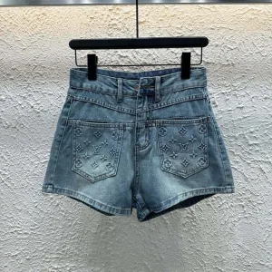 Aaa Luxury Louis Vuitton Denim Shorts