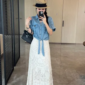 Luxury 1:1 Prada Denim Shirt