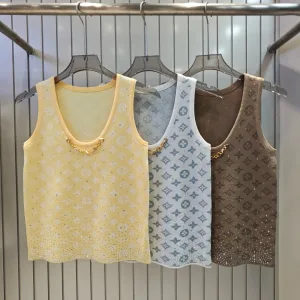 Designer Luxury Louis Vuitton Jacquard Vest