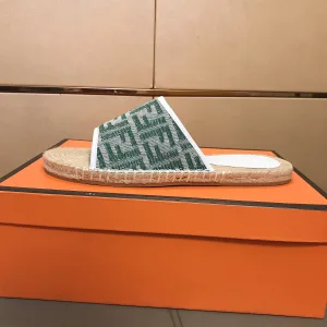 Aaa High Quality Fendi Hemp Slippers