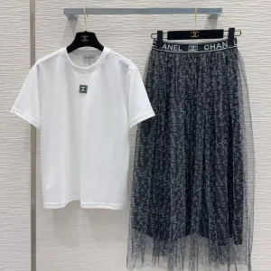 High Quality Designer Chanel Leather Short-Sleeved Shirts