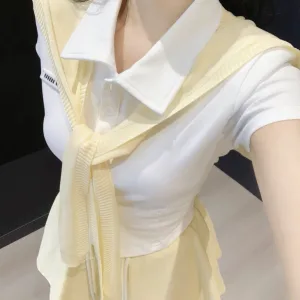 Luxury Miu Miu Short-Sleeved Shirts For Summer