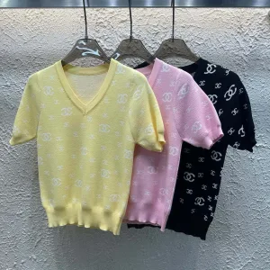 Aaa Luxury Chanel Jacquard Short Sleeves