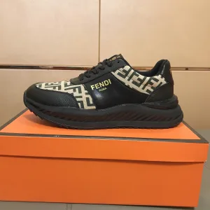 Luxury High Quality Fendi Cowhide Casual Shoes