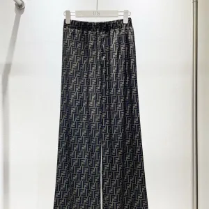 Luxury Fendi Satin Trousers