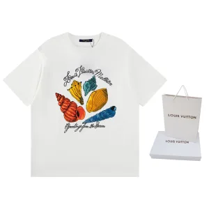 Designer High Quality Louis Vuitton Cotton Short-Sleeved T-Shirt