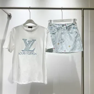 1:1 Aaa Louis Vuitton Denim Set