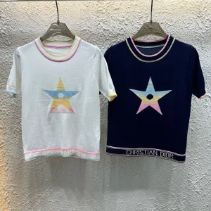Aaa Dior Jacquard Short Sleeves