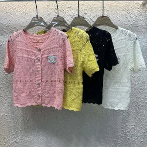 Luxury Chanel Short-Sleeved Shirts