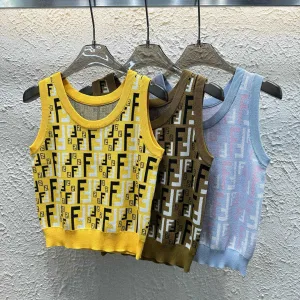 Aaa Luxury Fendi Jacquard Vest
