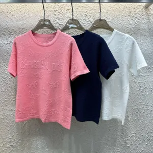 Luxury Dior Jacquard Short Sleeves